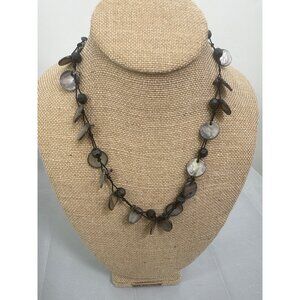 Handcrafted Shell & Bead Necklace With Lobster Clasp